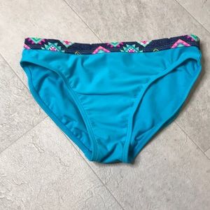 Wonder Nation Girls Bikini Bottoms Sz L 10 12 Blue Swim Bathing